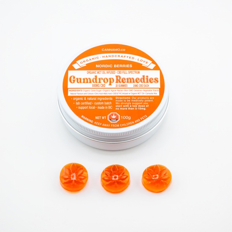 Gumdrop Remedies - Nordic Berries CBD (20 x 25mg CBD)